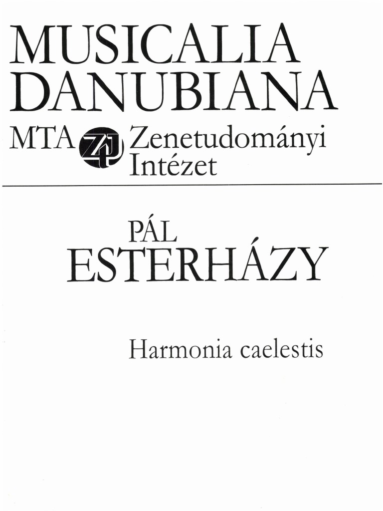 Harmonia Caelestis | PDF