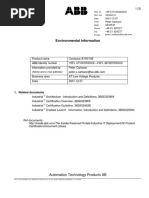 Environmental Information: Automation Technology Products AB