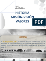 HISTORIA - MISION - VISION - VALORES PDF Primer Certificado Induccion