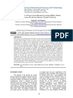 Development of Project-Based Blended Learning (Pjb2L) Model To Increase Pre-Service Primary Teacher Creativity