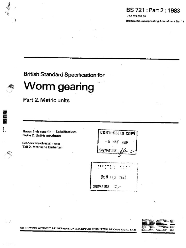BS 721 | PDF