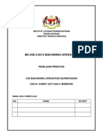MC-050-3:2012 MACHINING OPERATION: Institut Latihan Perindustrian Pasir Gudang Jabatan Tenaga Manusia