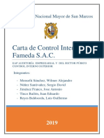 Carta de Control Interno Fameda SAC