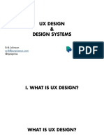 UX Design & Design Systems Overview