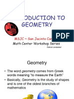 Introduction To Geometry: MSJC San Jacinto Campus