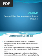 Advanced Data Base Management Systems