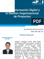 PMI..La Transformacion Digital y Direccion Organizacional de Proyectos