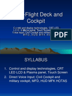 Flight Deck Cockpit Control & Display Technologies CRT LED LCD Plasma Touch Screen Voice Input