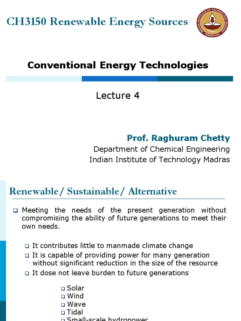 Renewable vs Non-Renewable Energy Overview | PDF | Nuclear Reactor ...