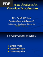 Statistical Analysis - An Overview Introduction