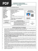 Government of Andhra Pradesh, Grama/Ward Sachivalayam Recruitment-2019 Hall Ticket