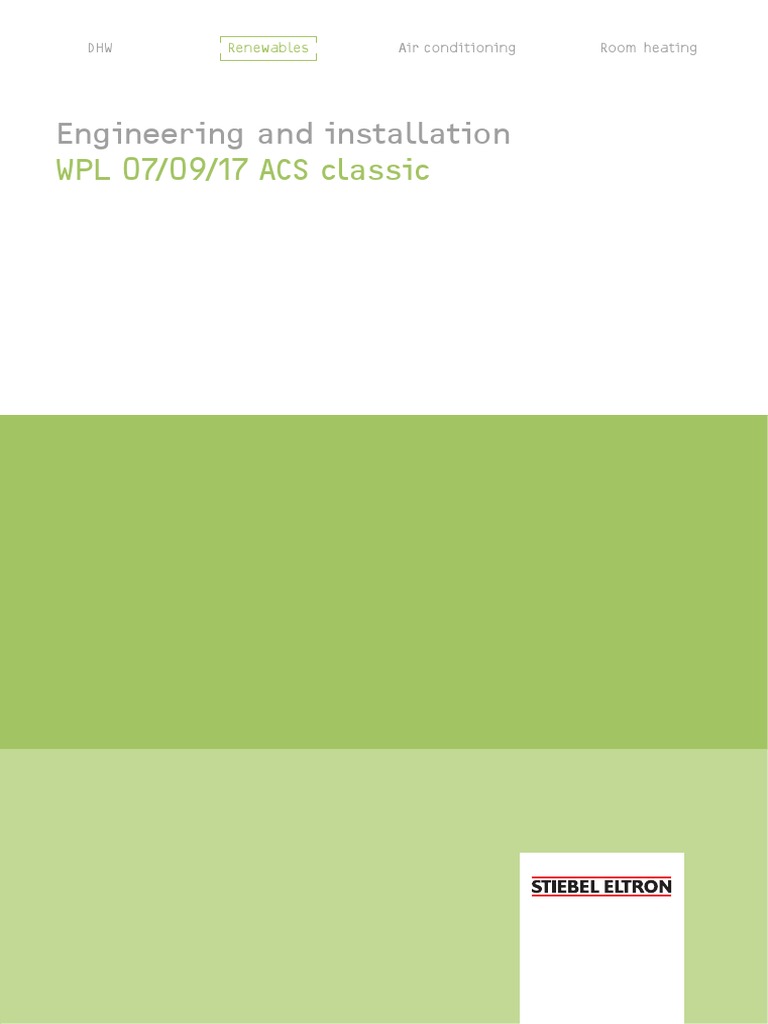 Stiebel Eltron WPL Classic Heat Pumps Guide | PDF | Heat Pump | Hvac