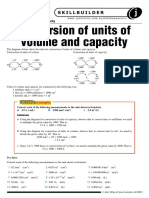 Conversion of Units of Volume and Capacity: Worked