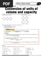 Conversion of Units of Volume and Capacity: Worked