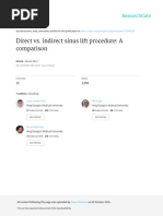 Direct vs. Indirect Sinus Lift Procedure: A Comparison: March 2012