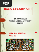 Basic Life Support: Dr. Aatir Fayyaz Nishtar Medical University Multan