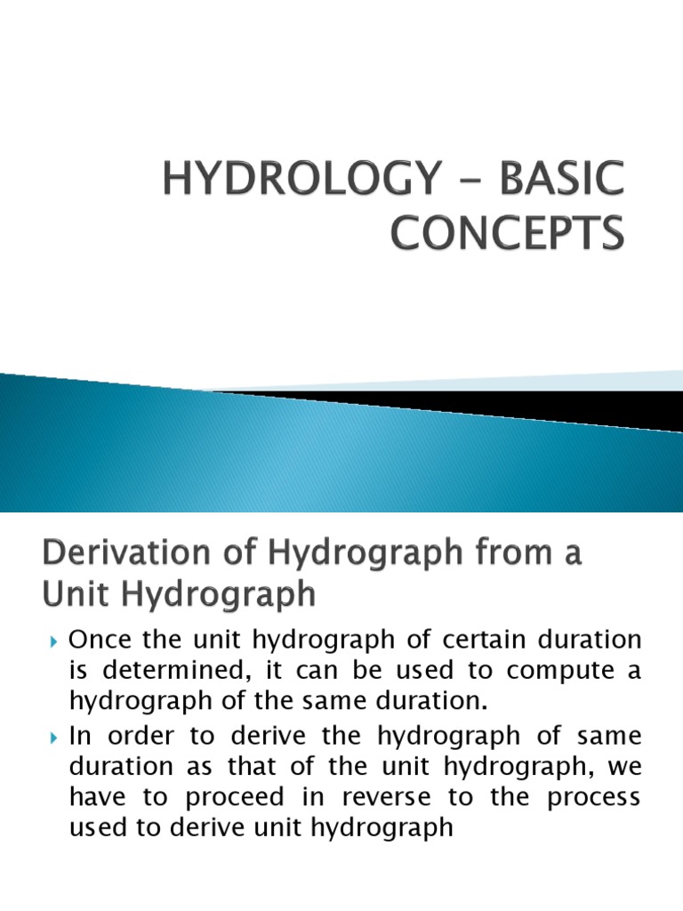 Deriving Total Runoff Hydrographs | PDF | Hydrology | Physical Geography