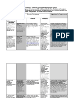 Library Media Program Self-Evaluation Rubric