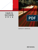 Toyota Yaris Manual