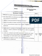 5th Semester Environmental Engineering Papers