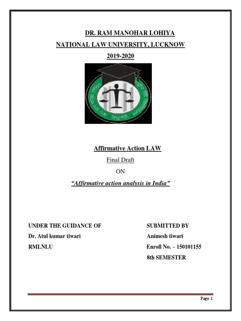 Affirmative Action in India PDF Social Inequality Discrimination