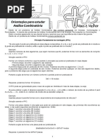 Orientacoes Para Estudar Analise Combinatoria