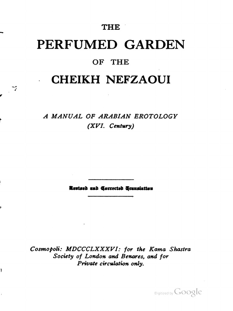 Perfumed Garden of The Cheikh Nefzao