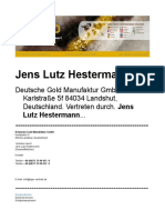 Jens Lutz Hestermann Erfahrungen Mit Gold - Deutsche Gold Manufaktur GMBH