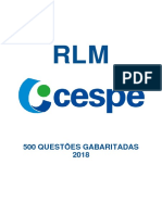 500 RLM Questões Gabaritadas Cesp - 2018 PDF
