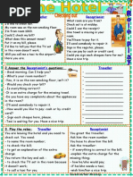 Hotel Role-Play Scenarios for ESL | PDF