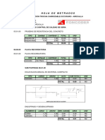 Hoja de Metrados Global OCCORURO OCCORURO AÑOCALLA - 6 PDF