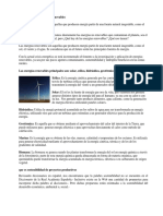 Utilización de Las Energías Renovables