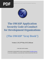 The OWASP Application Security Code of Conduct for Development Organizations