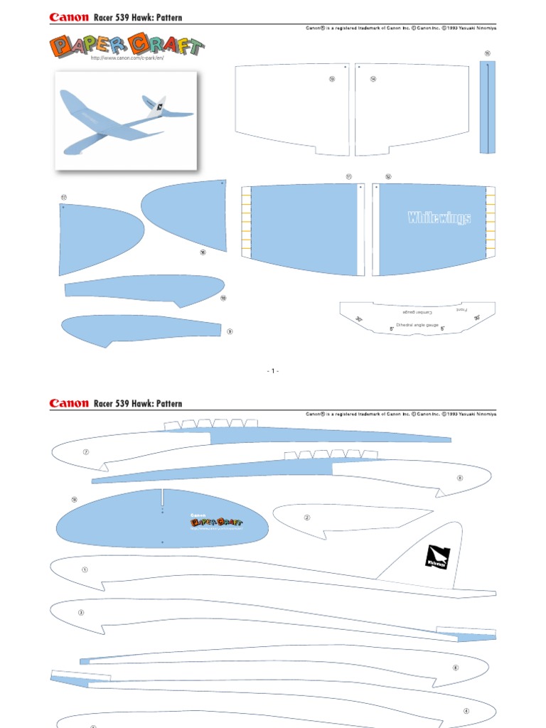 Racer 539 Hawk: Pattern: Dihedral Angle Gauge | PDF | Flap (Aeronautics ...