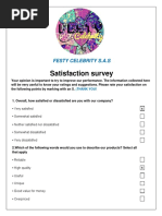 Satisfaction Survey: Festy Celebrity S.A.S