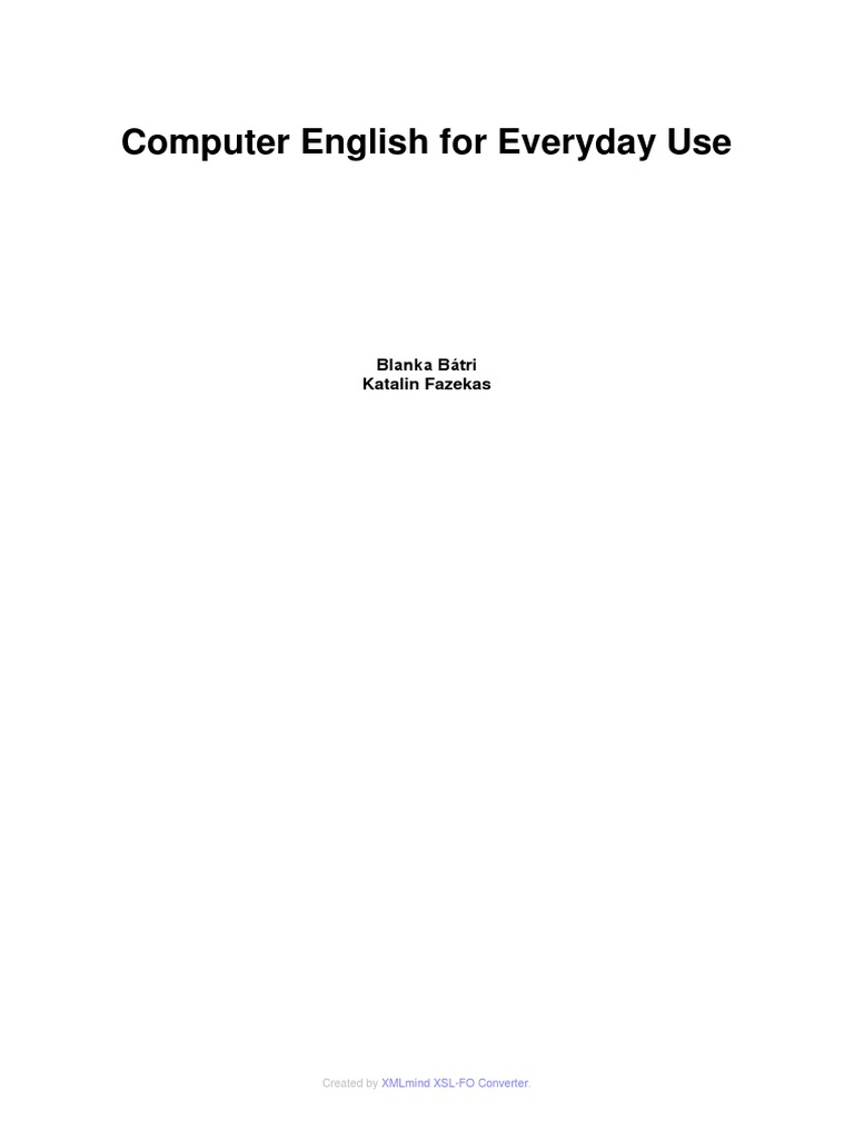 Computer English For PDF | PDF | Internet | Personal Computers