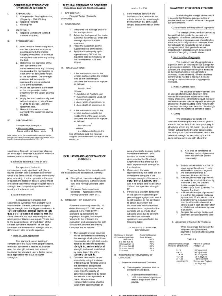 Compressive and Flexural Strength Testing | PDF | Strength Of Materials ...