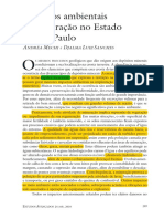 Impactos ambientais da mineração no estado de São Paulo