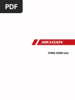 IVMS-4200 Lite User Manual 1.0