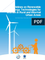 Guidelines On Renewable Energy Technologies For Women in Rural and Informal Urban Areas