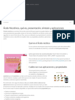 Ácido Nicotínico, Qué Es, Presentación, Síntesis y Aplicaciones PDF