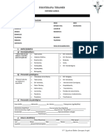 Historia Clinica Fisioterapia Formato