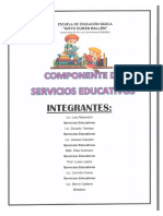 Componente de Servicios Educativos Ordenado