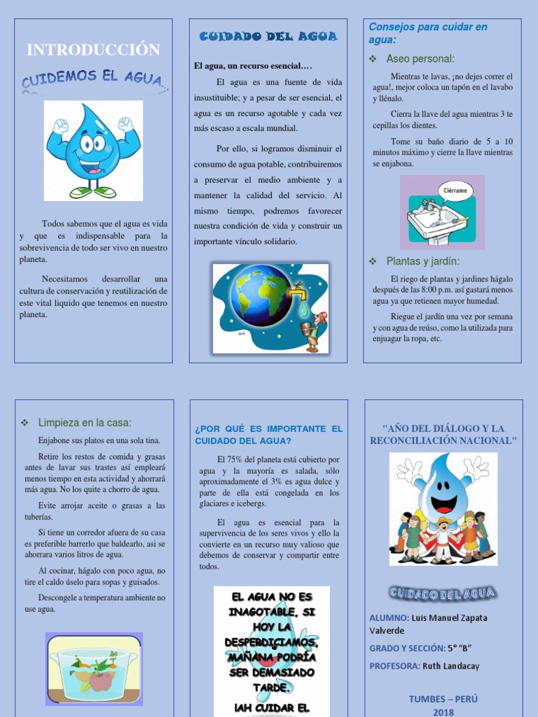 Diálogo sobre el cuidado del agua | PDF | Agua | Naturaleza