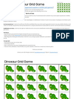 Dinosaur Grid Game