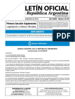 Comunicación "A" 6770/2019 BCRA Mercado Cambiario