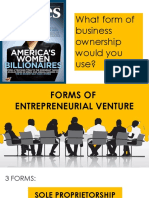 What Form of Business Ownership Would You Use?
