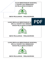 Ujian Nasional Mts Al Khoiriyyah Semarang 2018