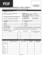 Ersonal ATA Heet: JBC Form No. 1