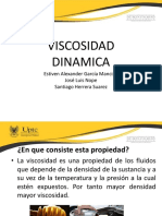 Viscosidad Dinamica: Estiven Alexander García Mancipe José Luis Nope Santiago Herrera Suarez